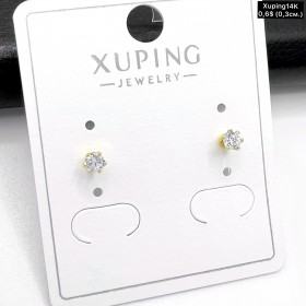 Сережки Xuping14К 10670 ( 0.3 см.)